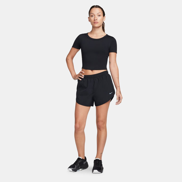 Nike Women's One Dri-FIT Training Crop Top Black image number 2