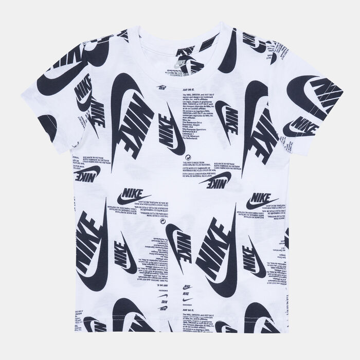 Nike Kids' Futura Printed T-Shirt White Nike Kids' Futura Printed T-Shirt White image number 0