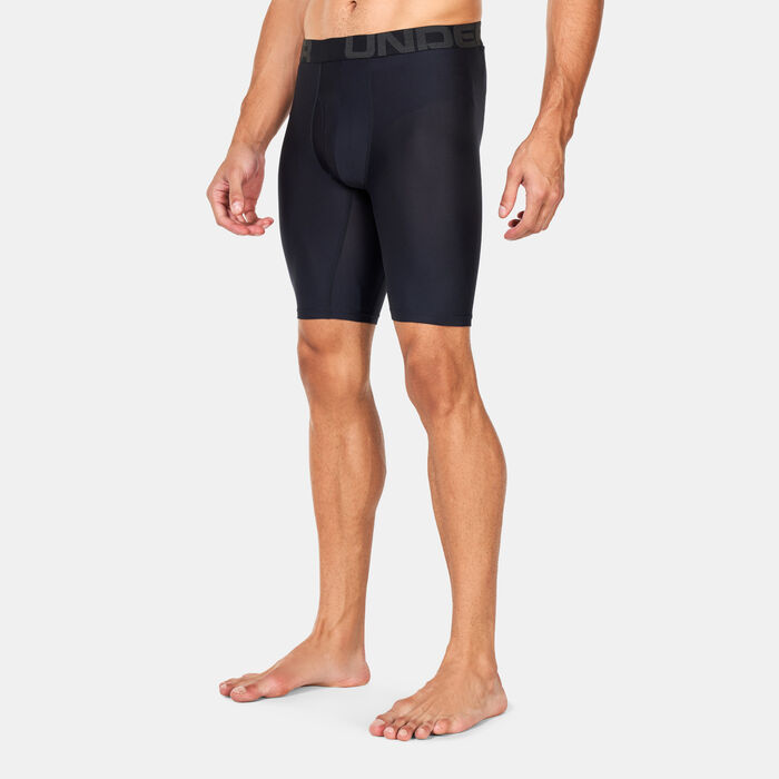 Under Armour Men's Tech 9-Inch Boxers (2-Pack) Black Under Armour Men's Tech 9-Inch Boxers (2-Pack) Black image number 0
