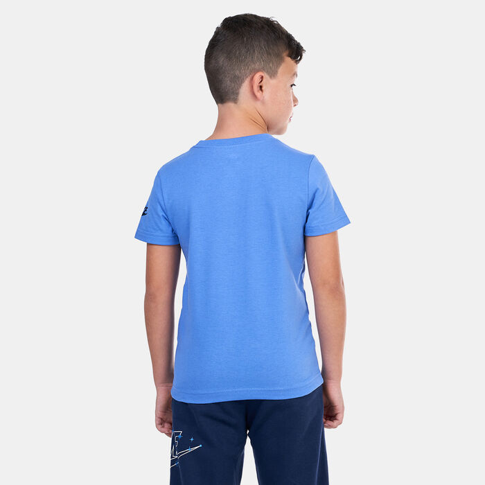 Nike Kids' Puzzle Just Do It T-Shirt Blue Nike Kids' Puzzle Just Do It T-Shirt Blue image number 1