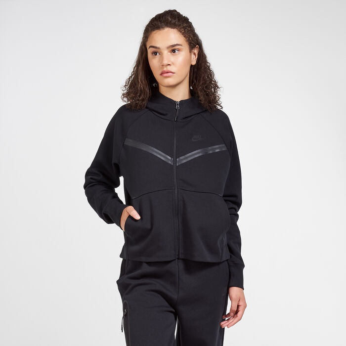 Nike Women's Sportswear Tech Fleece Windrunner Hoodie Black image number 0