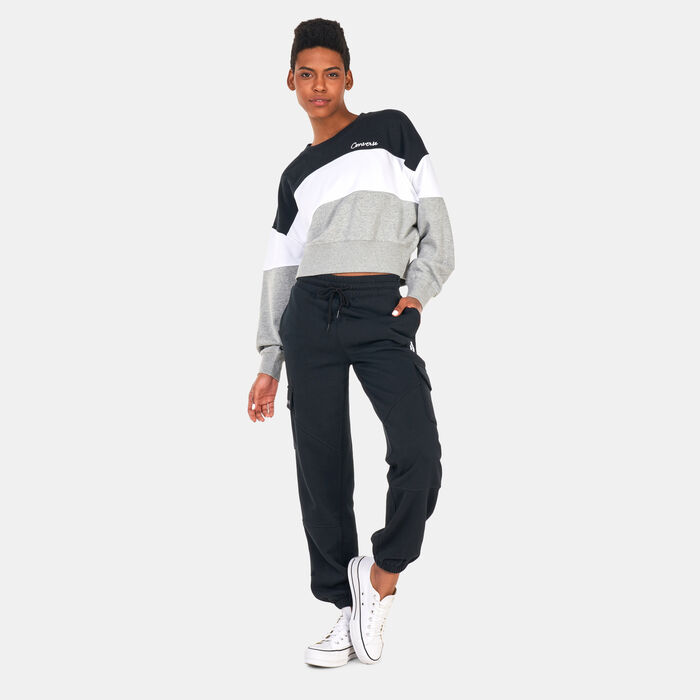 Converse Women's Colour-Blocked Crew Sweatshirt Multi Converse Women's Colour-Blocked Crew Sweatshirt Multi image number 2