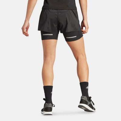 adidas Women's Ultimate 2-in-1 Running Shorts Black