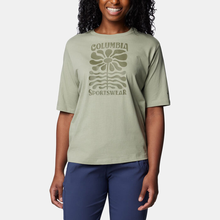 Columbia Women's North Cascades T-Shirt Green Columbia Women's North Cascades T-Shirt Green image number 0