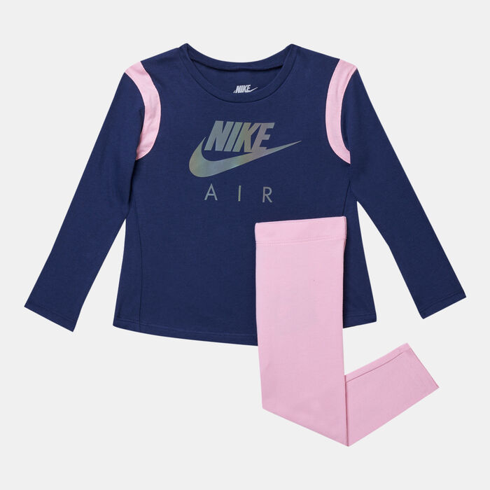 Nike Kids' Air T-Shirt and Leggings Set Pink Nike Kids' Air T-Shirt and Leggings Set Pink image number 0