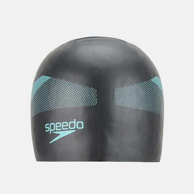 Speedo Reversible Moulded Silicone Swimming Cap Black Speedo Reversible Moulded Silicone Swimming Cap Black