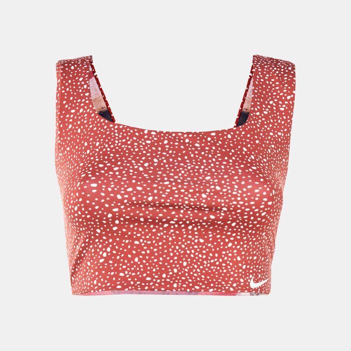 Nike Swim Women's Swim Adventure Reversible Crop Top Red Nike Swim Women's Swim Adventure Reversible Crop Top Red image number 0