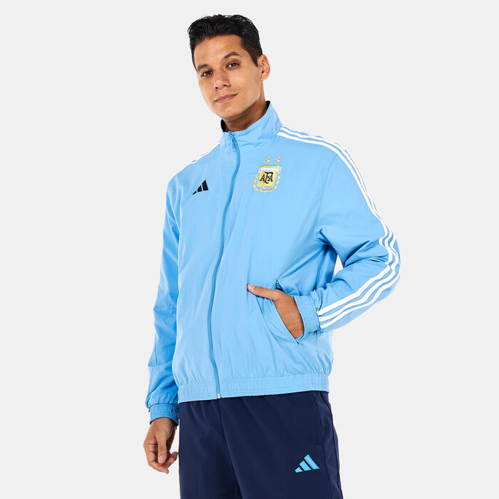 adidas Men's Argentina Anthem Jacket Blue image number 3