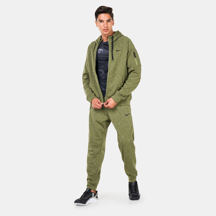 Nike Men's Therma-FIT Training Hoodie Green Nike Men's Therma-FIT Training Hoodie Green image number 2