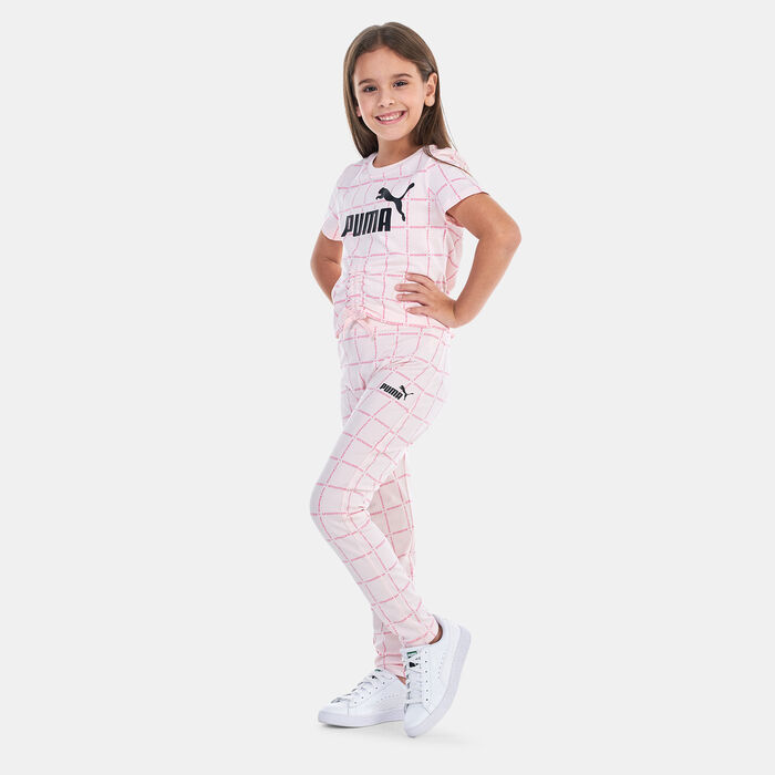 PUMA Kids' x Spongebob Printed Leggings (Older Kids) Pink PUMA Kids' x Spongebob Printed Leggings (Older Kids) Pink image number 2
