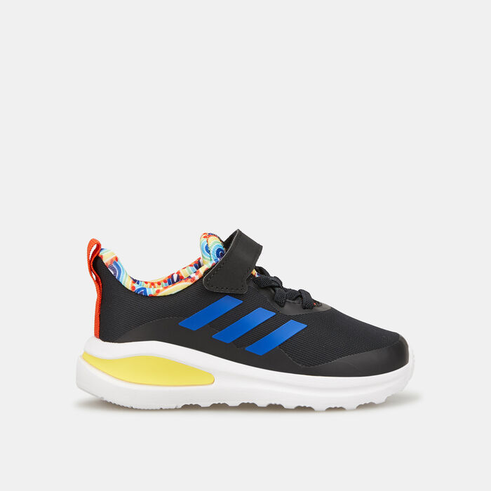 adidas Kids' FortaRun Sport Running Elastic Lace and Top Strap Shoe Black adidas Kids' FortaRun Sport Running Elastic Lace and Top Strap Shoe Black image number 0