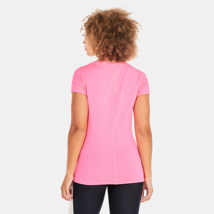 Under Armour Women's HeatGear® Armour Training T-Shirt Pink Under Armour Women's HeatGear® Armour Training T-Shirt Pink image number 1