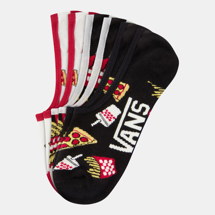Vans Women's Pizza Party Canoodle Socks (3 Pack) Beige Vans Women's Pizza Party Canoodle Socks (3 Pack) Beige image number 0