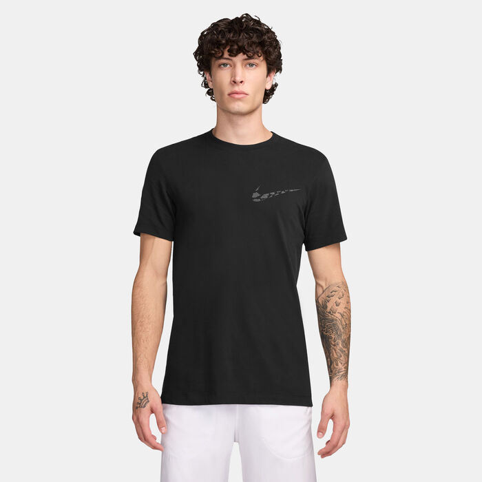 Nike Men's Dri-FIT Running T-Shirt Black Nike Men's Dri-FIT Running T-Shirt Black image number 0
