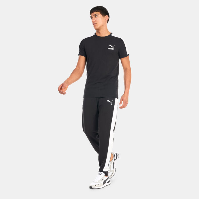 PUMA Men's T7 Iconic T-Shirt Black PUMA Men's T7 Iconic T-Shirt Black image number 2