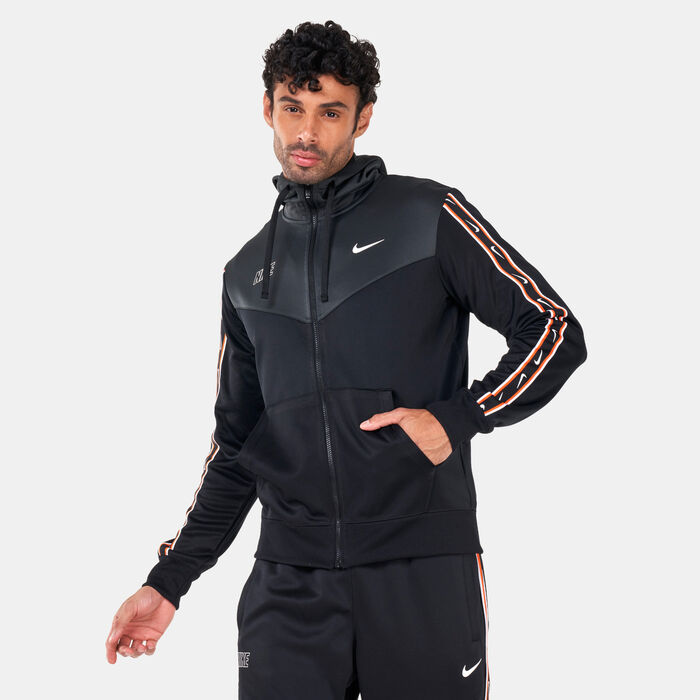 Nike Men's Sportswear Repeat Full-Zip Hoodie Black Nike Men's Sportswear Repeat Full-Zip Hoodie Black image number 0