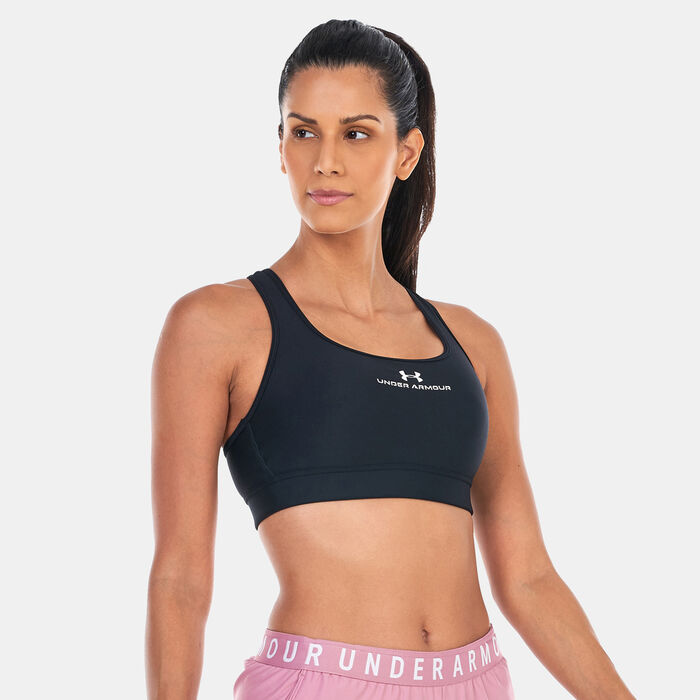 Under Armour Women's UA Evolved Graphic Sports Bra Black Under Armour Women's UA Evolved Graphic Sports Bra Black image number 0