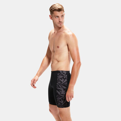 Speedo Men's Hyper Boom Panel Swimming Jammer Shorts Black