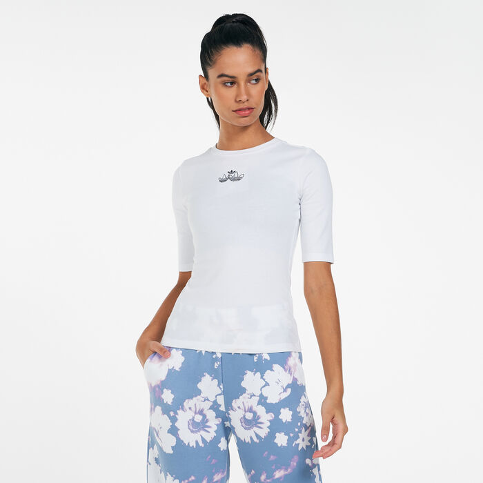 adidas Originals Women's Trefoil T-Shirt White adidas Originals Women's Trefoil T-Shirt White image number 0