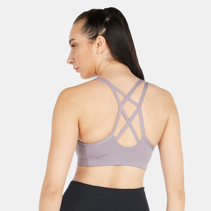 Nike Women's Favourites Strappy Low Impact Sports Bra Grey Nike Women's Favourites Strappy Low Impact Sports Bra Grey image number 1