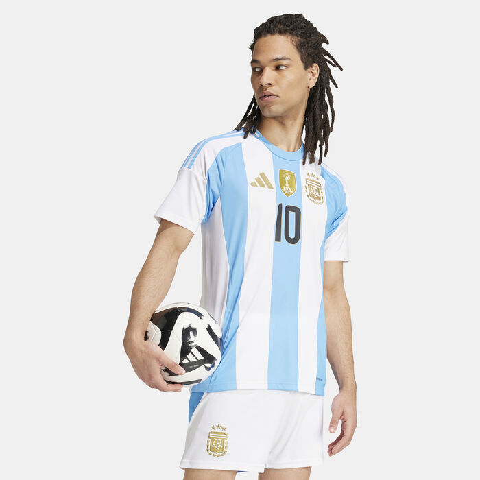 adidas Men's Argentina Lionel Messi Home Football Jersey - 2024 White adidas Men's Argentina Lionel Messi Home Football Jersey - 2024 White image number 2