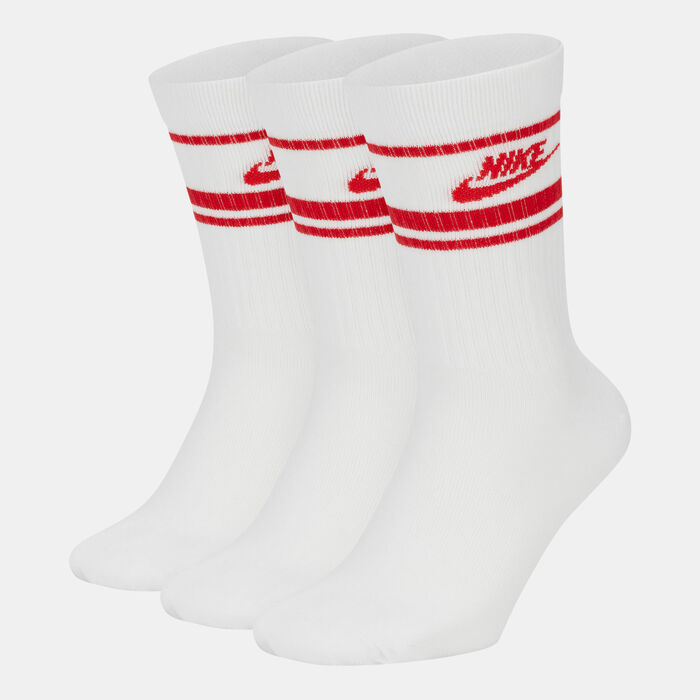 Nike Sportswear Essential Crew Socks (3 Pack) White Nike Sportswear Essential Crew Socks (3 Pack) White image number 0