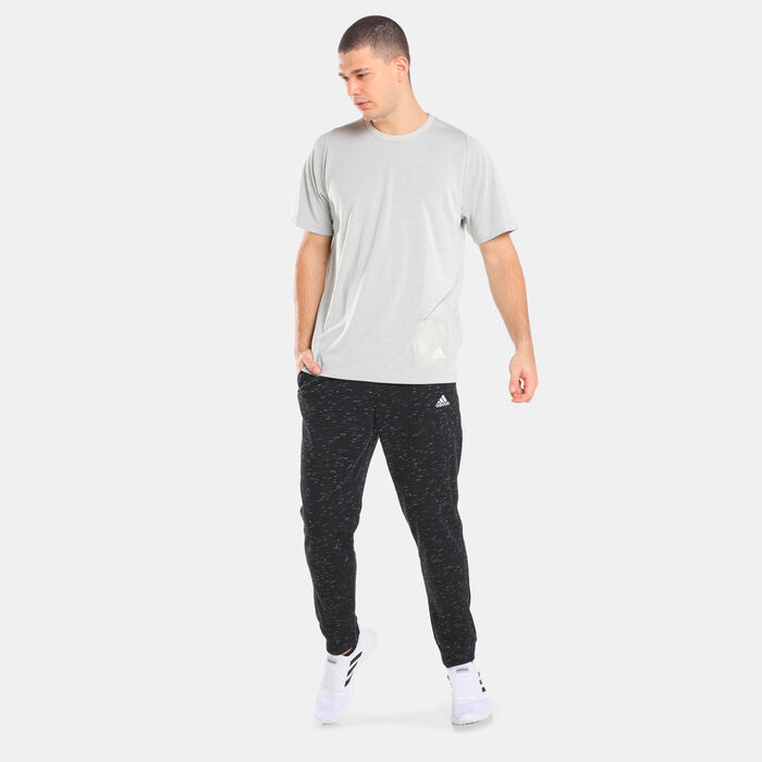 adidas Men's Essentials Melange Pants Black adidas Men's Essentials Melange Pants Black image number 2
