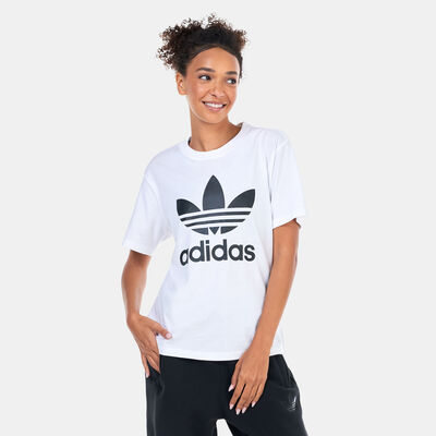 adidas Originals Women's Adicolor Classics Trefoil T-Shirt White