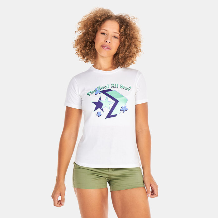 Converse Women's Logo Remix T-Shirt White Converse Women's Logo Remix T-Shirt White image number 0