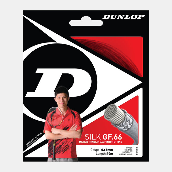 Dunlop STR Silk 3D .66 Badminton String Black Dunlop STR Silk 3D .66 Badminton String Black image number 0