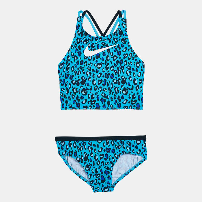 Nike Swim Kids' Spiderback Two Piece Midkini Set yellow image number 0