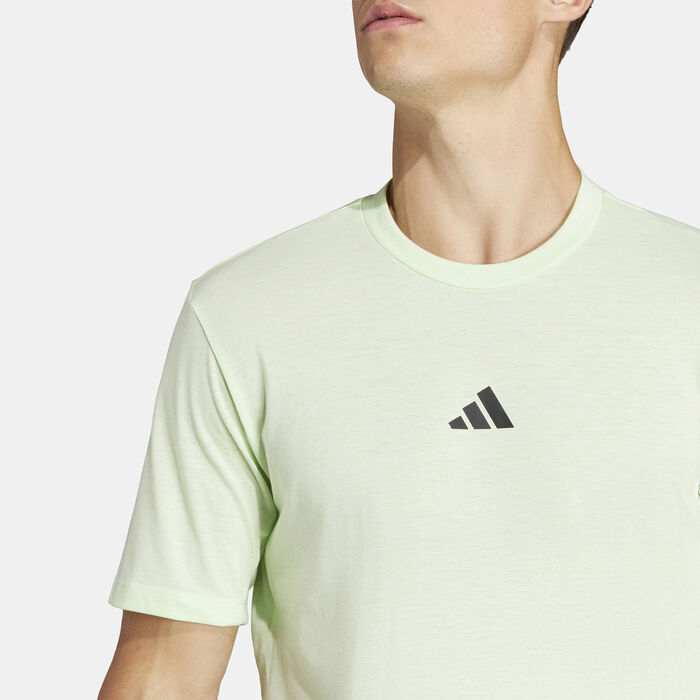 adidas Men's Logo Training T-Shirt Green adidas Men's Logo Training T-Shirt Green image number 3