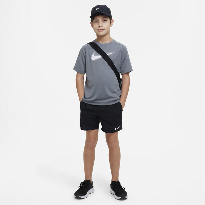 Nike Kids' Dri-FIT Multi Graphic Training Top Grey Nike Kids' Dri-FIT Multi Graphic Training Top Grey image number 3