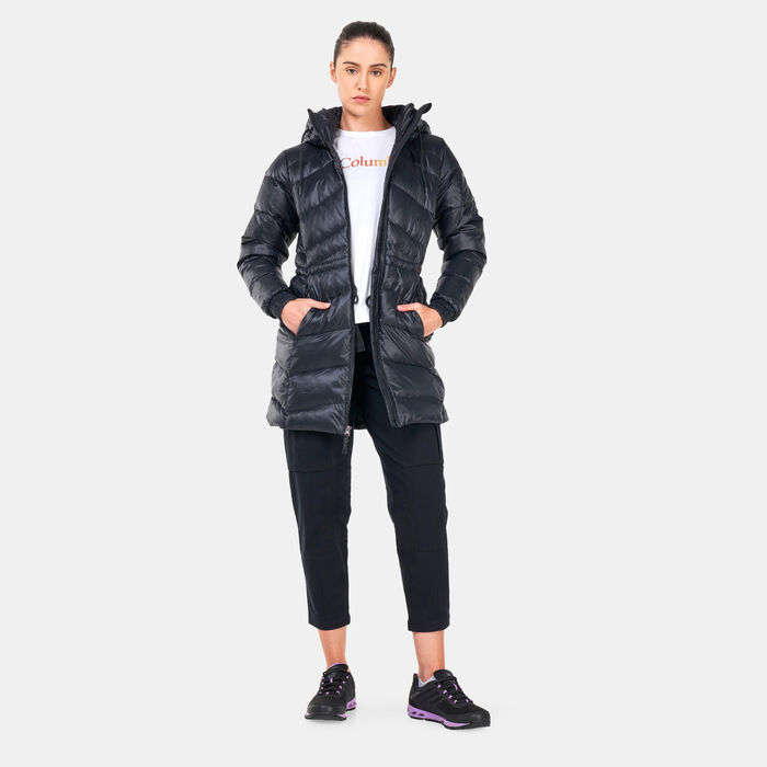 Columbia Women's Icy Heights™ II Down Mid Length Jacket Black Columbia Women's Icy Heights™ II Down Mid Length Jacket Black image number 2