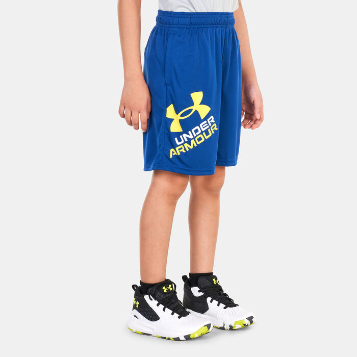 Under Armour Kids' UA Prototype 2.0 Logo Shorts Blue image number 0