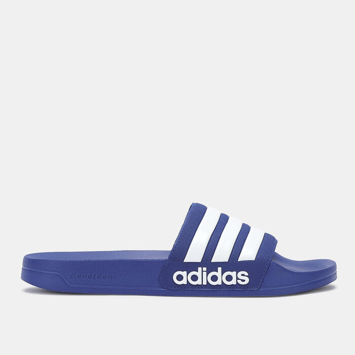 adidas Men's Adilette Shower Slides Blue adidas Men's Adilette Shower Slides Blue image number 1