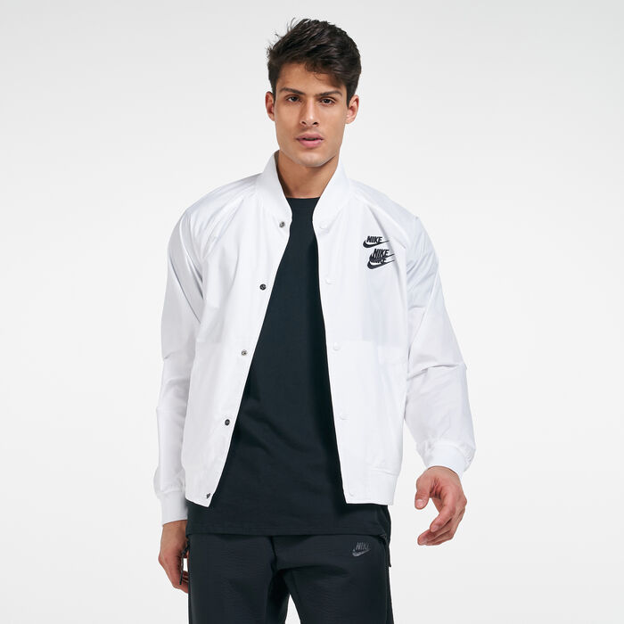 Nike Men's Sportswear Woven World Tour Jacket White Nike Men's Sportswear Woven World Tour Jacket White image number 0