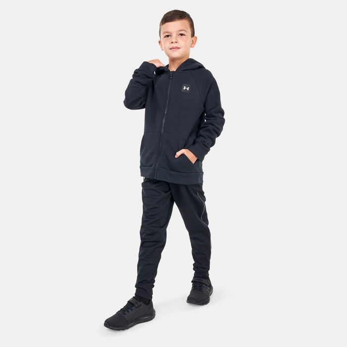 Under Armour Kids' Rival Fleece Hoodie Black image number 2