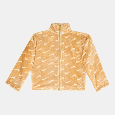 Nike Kids' Swoosh Essentials Full-Zip Jacket Brown Nike Kids' Swoosh Essentials Full-Zip Jacket Brown