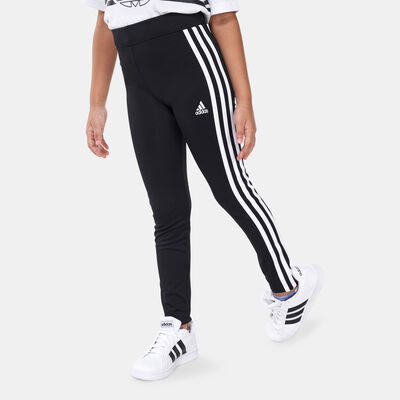 adidas Kids' Designed To Move 3-Stripe Leggings Black