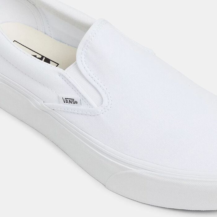 Vans Classic Stackform Unisex Slip-On Shoes White Vans Classic Stackform Unisex Slip-On Shoes White image number 3