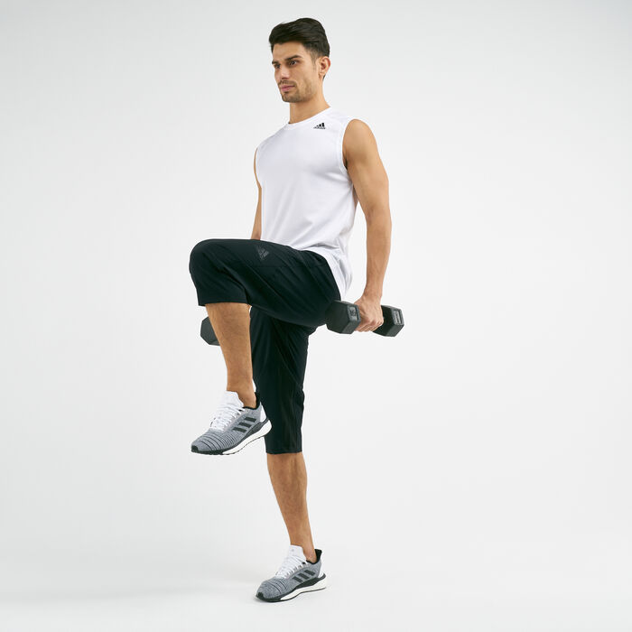 adidas Men's Climacool 3/4 Training Tracksuit Pants Black image number 2