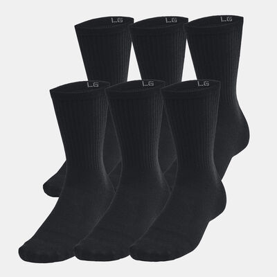 Under Armour Essential Training Crew Socks (6 Pairs) Black