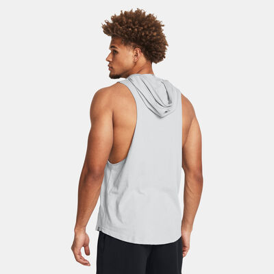 Under Armour Men's Project Rock Rents Due Sleeveless Training Hoodie Grey Under Armour Men's Project Rock Rents Due Sleeveless Training Hoodie Grey