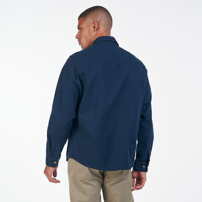 Timberland Men's LW Mix Media Cargo Shirt Blue Timberland Men's LW Mix Media Cargo Shirt Blue