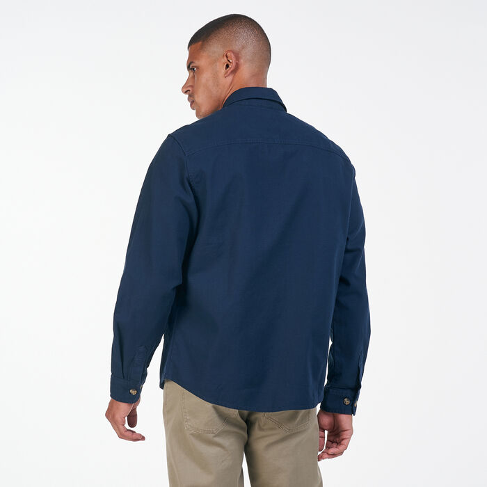 Timberland Men's LW Mix Media Cargo Shirt Blue Timberland Men's LW Mix Media Cargo Shirt Blue image number 1