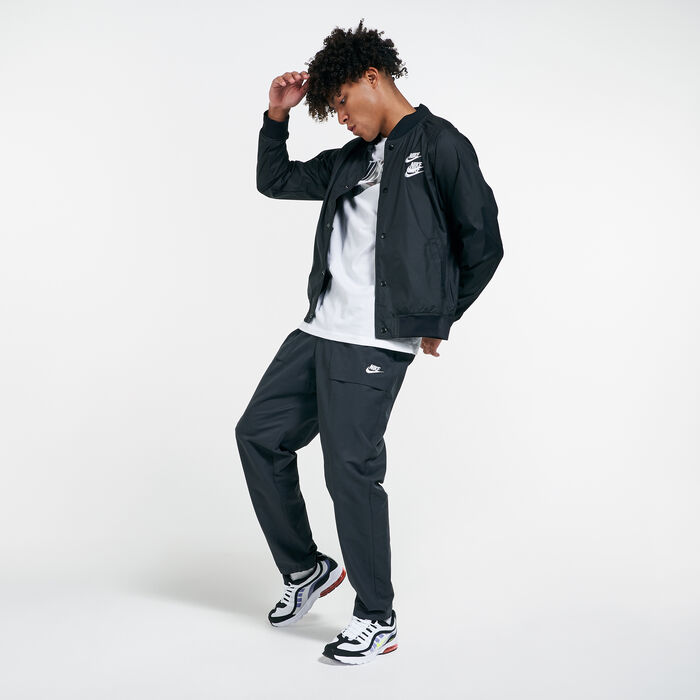 Nike Men's Sportswear Woven World Tour Jacket Black Nike Men's Sportswear Woven World Tour Jacket Black image number 2