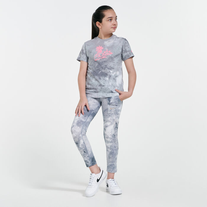 Nike Kids' Sportswear Tie Dye T-Shirt Grey Nike Kids' Sportswear Tie Dye T-Shirt Grey image number 2
