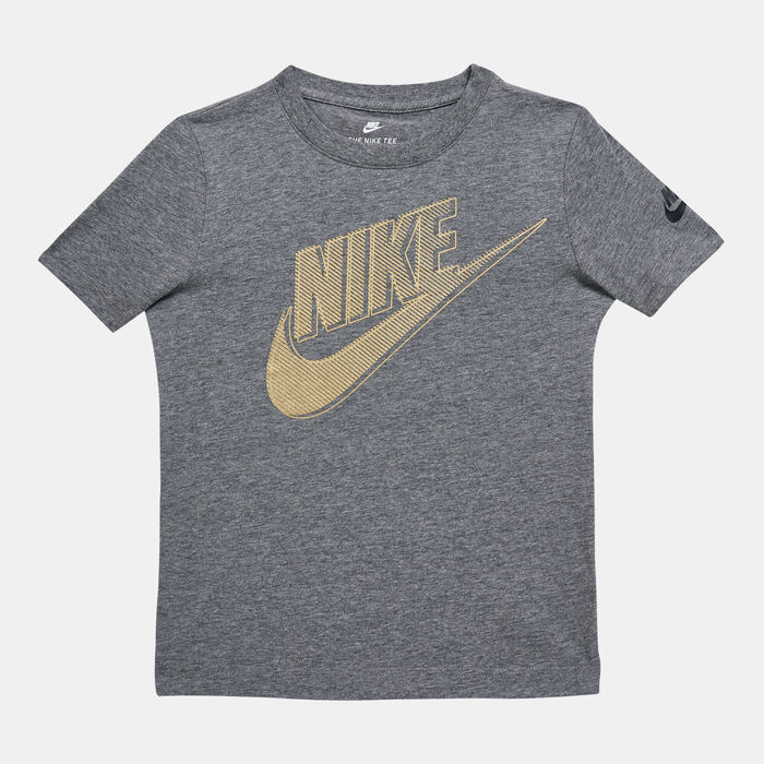 Nike Kids' Club HBR Futura Metallic T-Shirt (Baby & Toddler) Grey Nike Kids' Club HBR Futura Metallic T-Shirt (Baby & Toddler) Grey image number 0