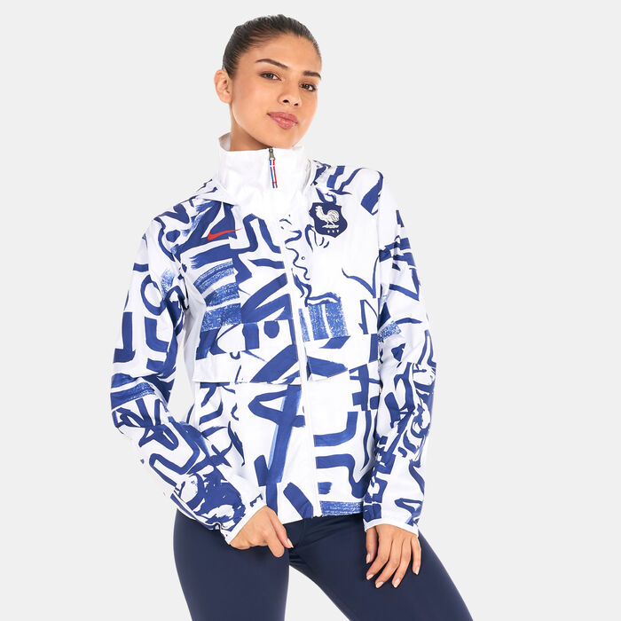Nike Women's FFF AWF Jacket Blue Nike Women's FFF AWF Jacket Blue image number 0